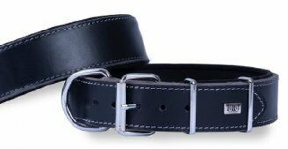 Doggie Güçlü Deri Boyun Tasması Siyah 5X55-65Cm ürün görseli 1