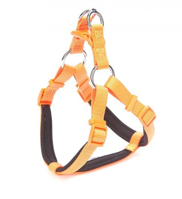 Doggie Comfort Dokuma Ronin Köpek Göğüs Tasması Turuncu 2 x 55-65 CM ürün görseli 1