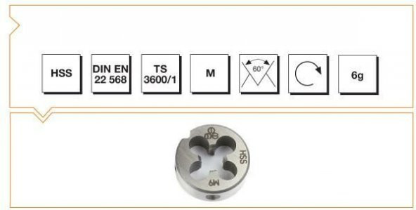 MTE HSSE DIN 223/B  PAFTA M3,5x0,6 ürün görseli 1