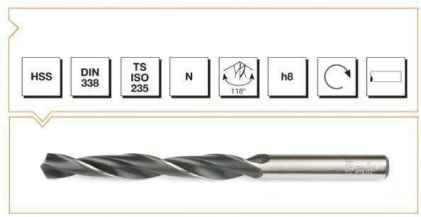 MTE HSS DIN 338 8 Mm Silindirik Saplı Kısa Haddeli Matkap Ucu ürün görseli 1