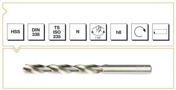 Mte Hss Dın 338 18 Mm Taşlanmış Matkap Ucu ürün görseli 1