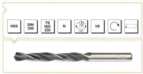 MTE HSS DIN 338 3,5 Mm Silindirik Saplı Kısa Haddeli Matkap Ucu ürün görseli 1
