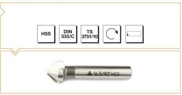 Mte Hss Dın 335/c Havşa Freze 20,5 Mm ürün görseli 1