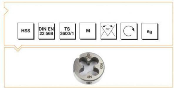 Mte Hsse Dın 223/b Pafta M3 0,5 ürün görseli 1