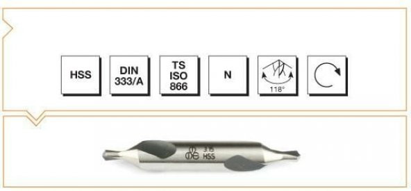 Mte Hss Dın 333/a Punta Matkabı 1mm ürün görseli 1
