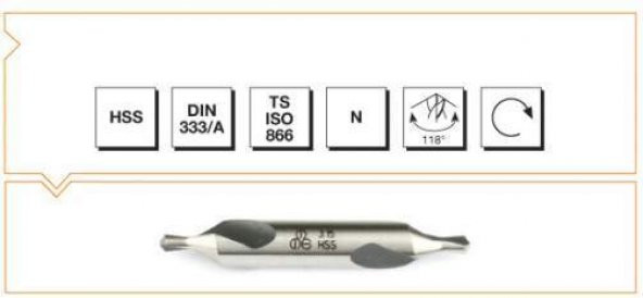 Mte Hss Dın 333/a Punta Matkabı 5mm ürün görseli 1