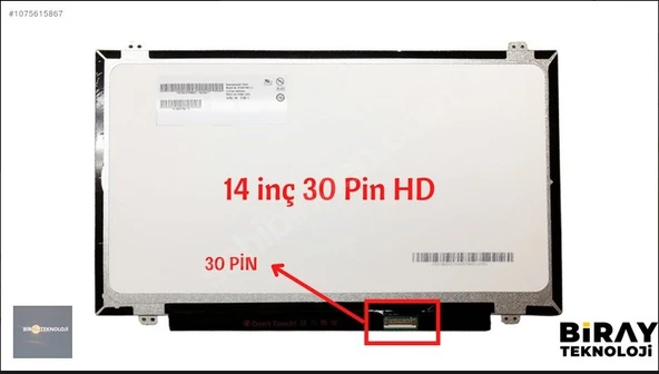 CASPER C350 4000-4C00E 14inç 30pin 1366x768 Ekran Panel ürün görseli 1
