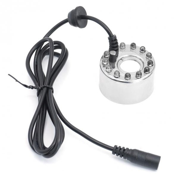 12 Ledli Nem Nozülü Soğuk Buhar 24V Işıklı(Adaptör Hariç) ürün görseli 1