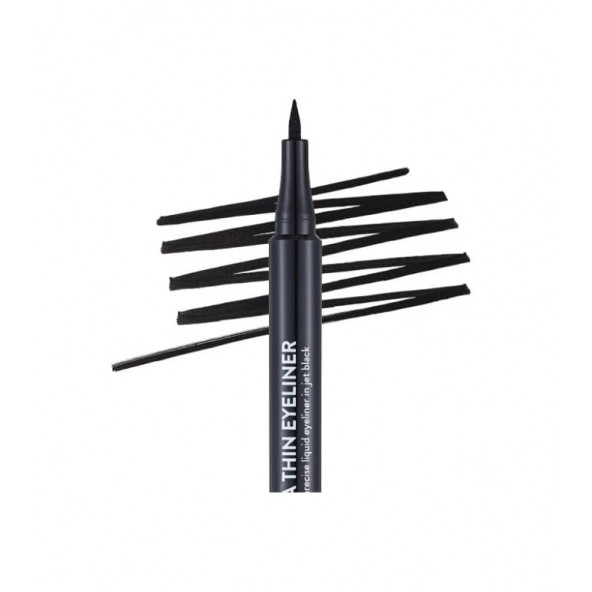 Flormar Ultra Thin Eyeliner Black 001 - Resim 3