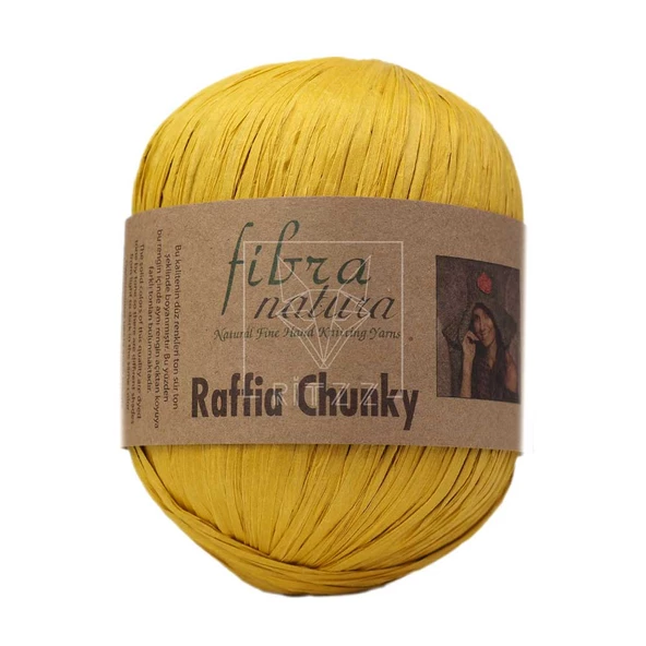 Fibra Natura Raffia Chunky 114-03 Hardal ürün görseli 1