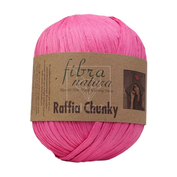 Fibra Natura Raffia Chunky 114-06 Fuşya ürün görseli 1
