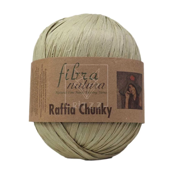 Fibra Natura Raffia Chunky 114-15 Küf Yeşil ürün görseli 1