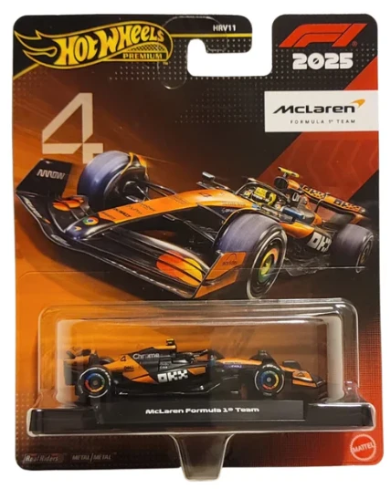 Hot Wheels Premium Formula 1 2025 Mclaren F1 Team 4 Turuncu ürün görseli 1