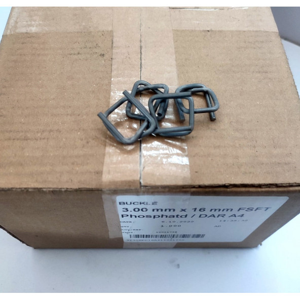 16MM FOSFATLI BUKLE TOKA - Resim 2