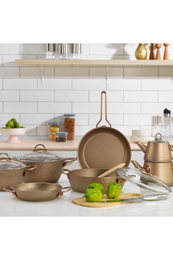 Schafer New Range Y.y.çeyiz Seti -11 Parça-Bakır - Resim 2