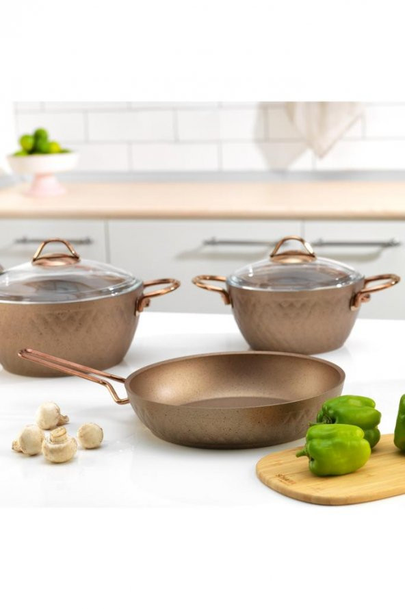 Schafer New Range Y.y.çeyiz Seti -11 Parça-Bakır - Resim 3