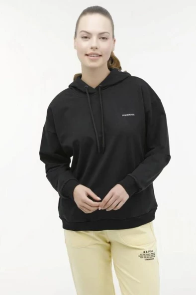 Lumberjack WB HOODIE 17SN80 3PR Kadın Sweatshirt Siyah XS-XL ürün görseli 1