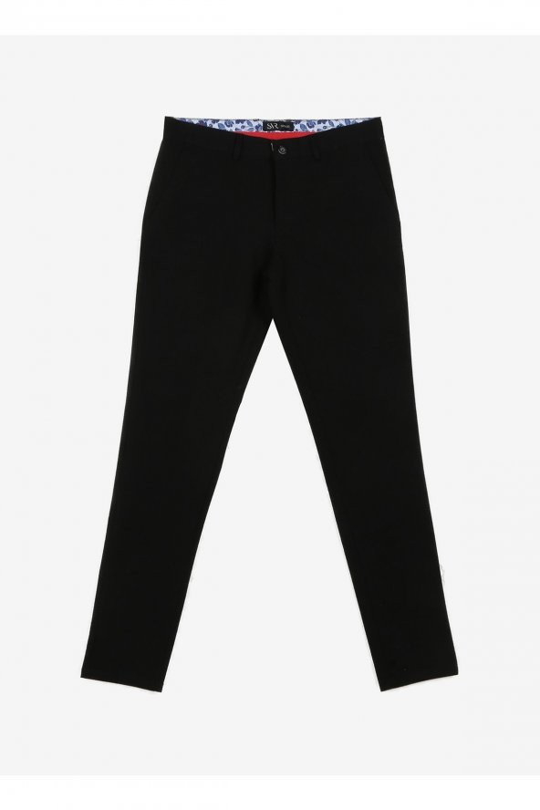 Süvari Normal Bel Normal Paça Slim Fit Siyah Erkek Pantolon PN2020500538 ürün görseli 1