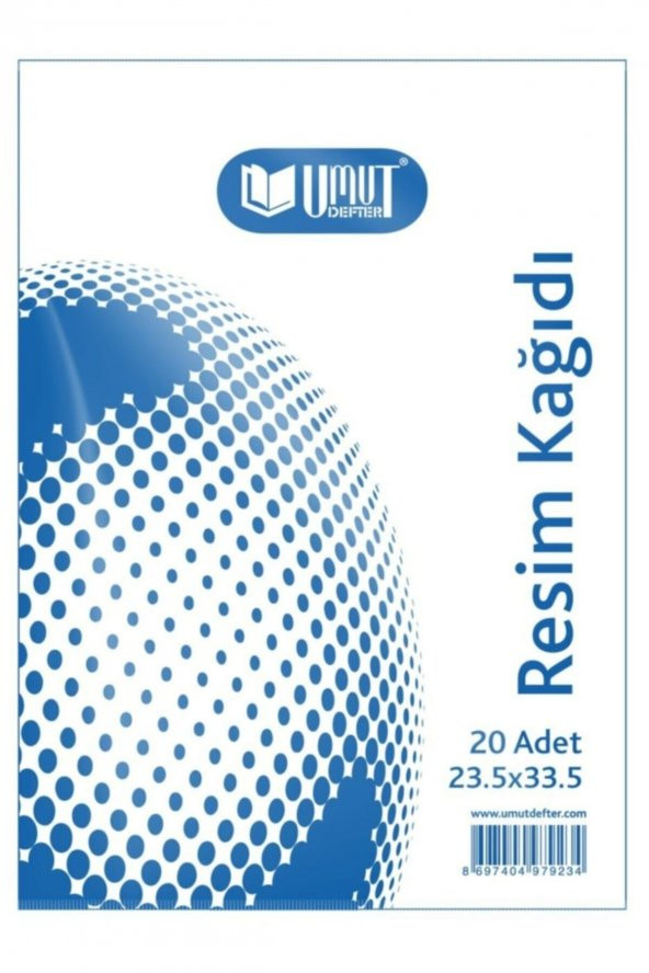 Umut Resim Kağıdı 25*34 Poşetli 20 Li ürün görseli 1