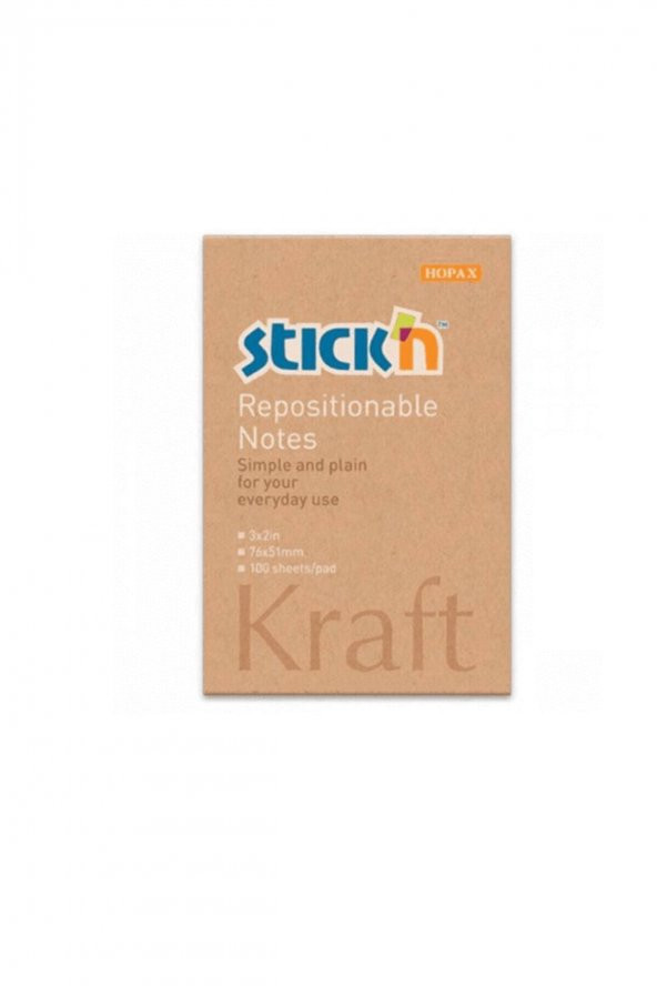 Gıpta Stıckn 76*51 Kraft Notes 100 Yp ürün görseli 1