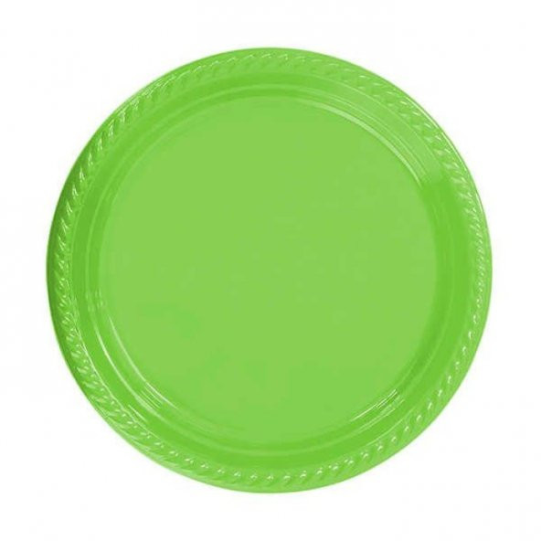 Yeşil Plastik Tabak 22 cm ürün görseli 1
