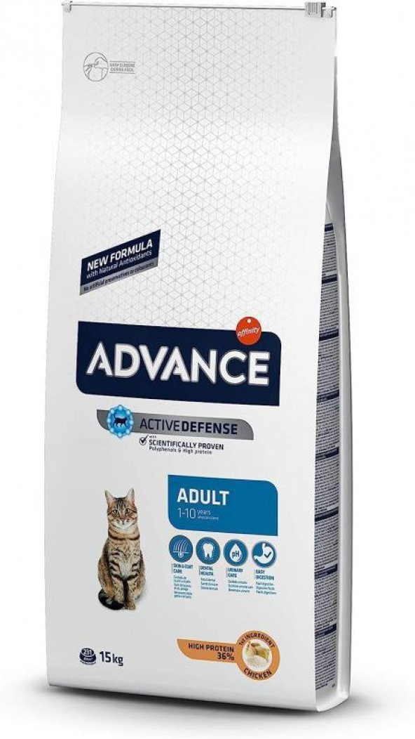 Advance Tavuklu ve Pirinçli Yetişkin Kedi Maması 15 KG ürün görseli 1