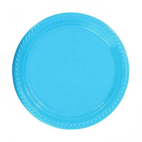 Mavi Plastik Tabak 22 cm ürün görseli 1