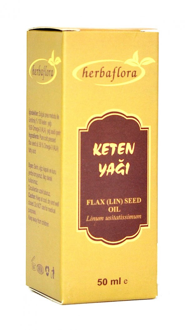 Herbaflora Keten Yağı (Flax Seed Oil) -50 ml ürün görseli 1