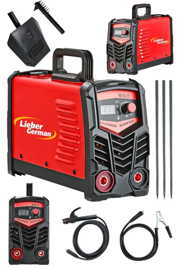 Lieber German R25 250 Amper Dijital Gösterge Çift Kartlı Soğutmalı El Tipi İnvertör Kaynak Makinesi ürün görseli 1
