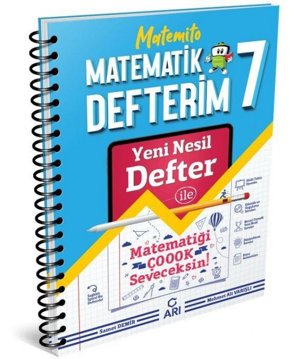 7. Sınıf Akıllı Matematik Defteri Matemito Arı Yayıncılık ürün görseli 1