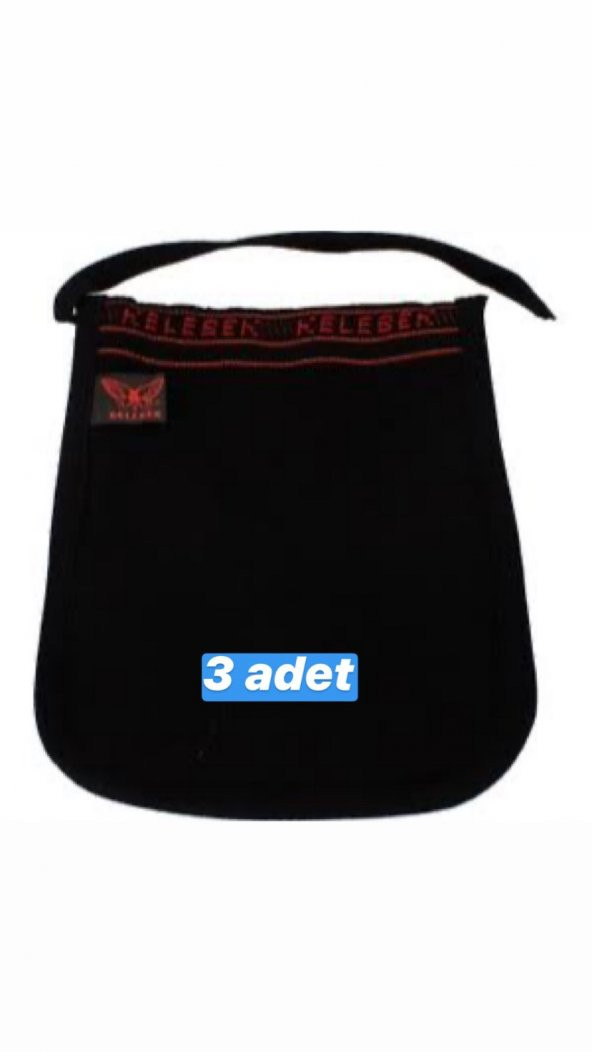 Kelebek Siyah Kalın Kese 3 Adet ürün görseli 1