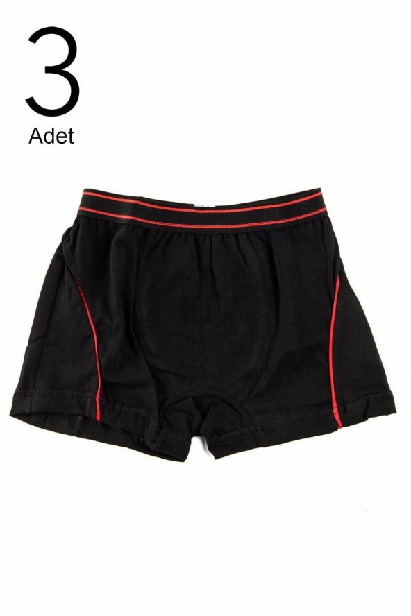 Tutku Çocuk Erkek Boxer Beyaz 3 Adet ürün görseli 1