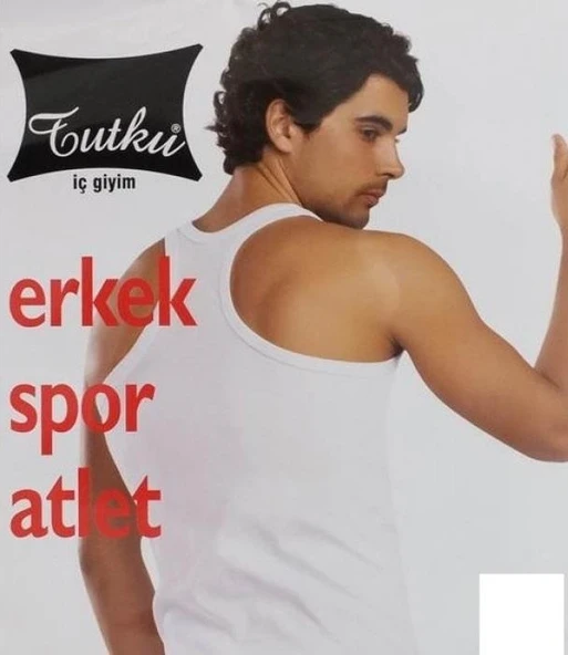 Tutku Erkek Ribana Spor Atlet Beyaz Rambo 9 Adet ürün görseli 1