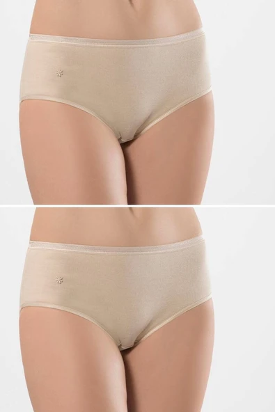 Türen Kadın Ribanalı Dikişsiz 2li Pamuklu Bikini Külot ürün görseli 1