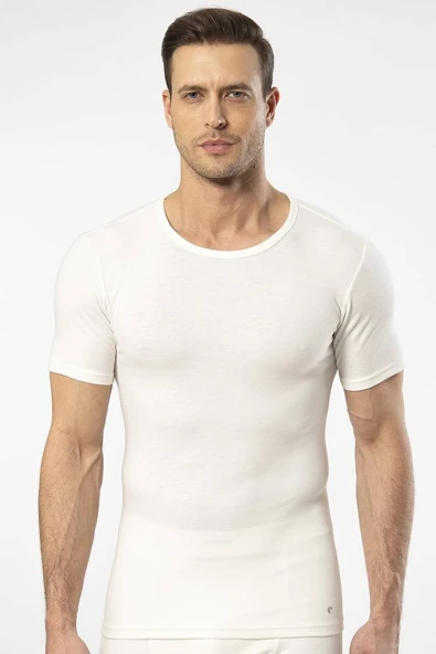 Cacharel - Termal kısa kol bisiklet yaka Beyaz T-Shirt ürün görseli 1