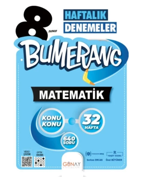 Bumerang LGS 8. Sınıf 32’lik Haftalık Matematik Denemeleri ürün görseli 1
