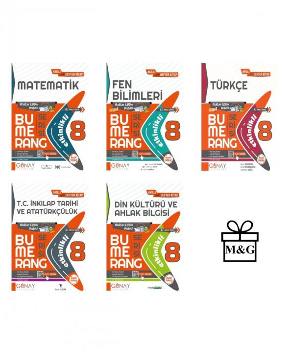 BUMERANG LGS 8. Sınıf Etkinlikli Matematik Fen Bilimleri Türkçe İnkılap Tarihi Din Kültürü ürün görseli 1