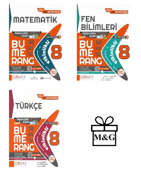 BUMERANG LGS 8. Sınıf Etkinlikli Matematik Fen Bilimleri Türkçe ürün görseli 1