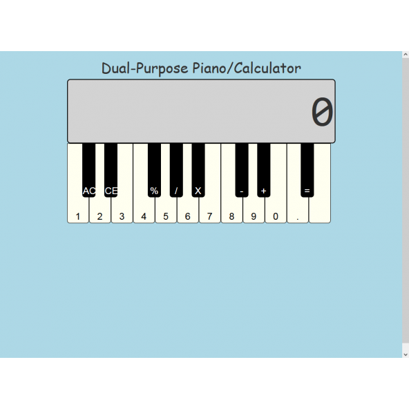 Dual-Purpose Piano/Calculator ürün görseli 1