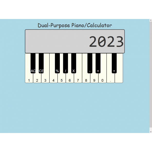 Dual-Purpose Piano/Calculator - Resim 2