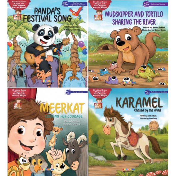 ARTENİNO İNGİLİZCE YARATICI DRAMA POP-UP SAHNELİ 4' LÜ SET Şerife GÖKCE ürün görseli 1