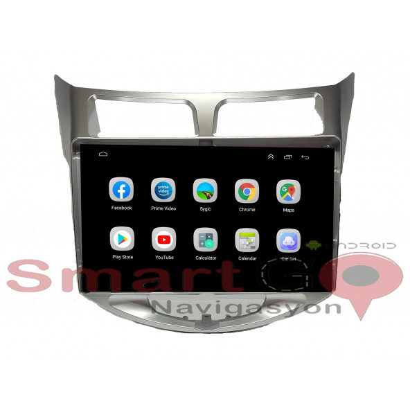 Smartgo Dragon Hyundai Accent Blue 2011-2019 9 inç 4-64 GB PRO Android Carplay Multimedya - Resim 4