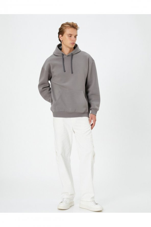 Gri Erkek Sweatshirt - Resim 2