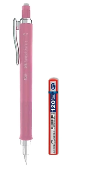 FABER-CASTELL EDGE VERSATİL PEMBE KALEM 0,7MM + FABER CASTEL 120 Lİ UÇ