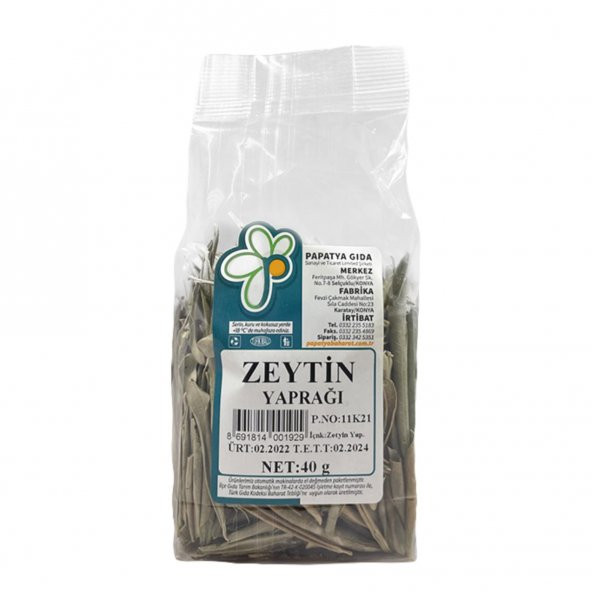 Papatya Gıda Zeytin Yaprağı 40 g e ürün görseli 1