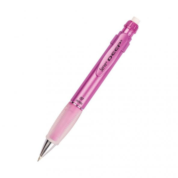 Serve Deep Mekanik Uçlu Kalem 0.7 mm Metalik Prenses Pembe ürün görseli 1