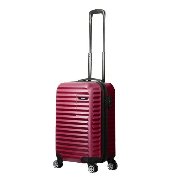 Bene Unisex ABS Sert Kabuk Küçük Boy Bordo Valiz Bavul-111Vk ürün görseli 1