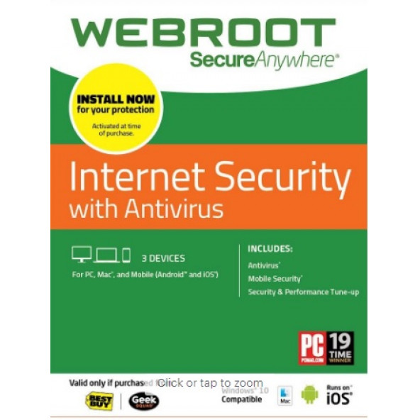 Webroot Secure Internet Securty 3Pc 2 Yıl ürün görseli 1
