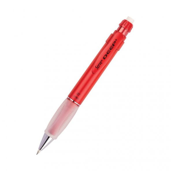 Serve Deep Mekanik Uçlu Kalem 0.7 mm Metalik Lav Kırmızı ürün görseli 1