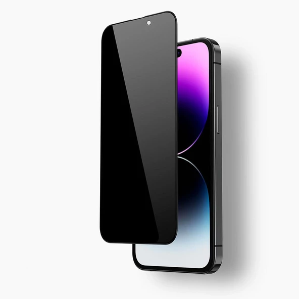 Vendas iPhone 14 Plus Uyumlu Anti Statik Privacy Gizleyen Hayalet Temperli Cam Ekran Koruyucu ürün görseli 1